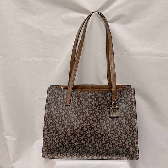 DKNY Commuter‎ Tote Monogram Vintage Women's - Picture 1 of 16